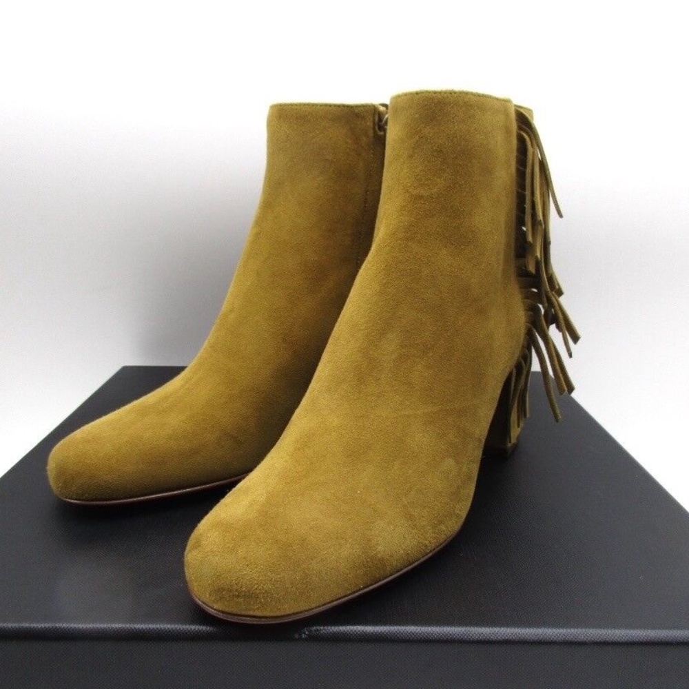 Yves Saint Laurent Babies 70 Fringe Zip Ankle Boots Booties 39 - Picture 4 of 7